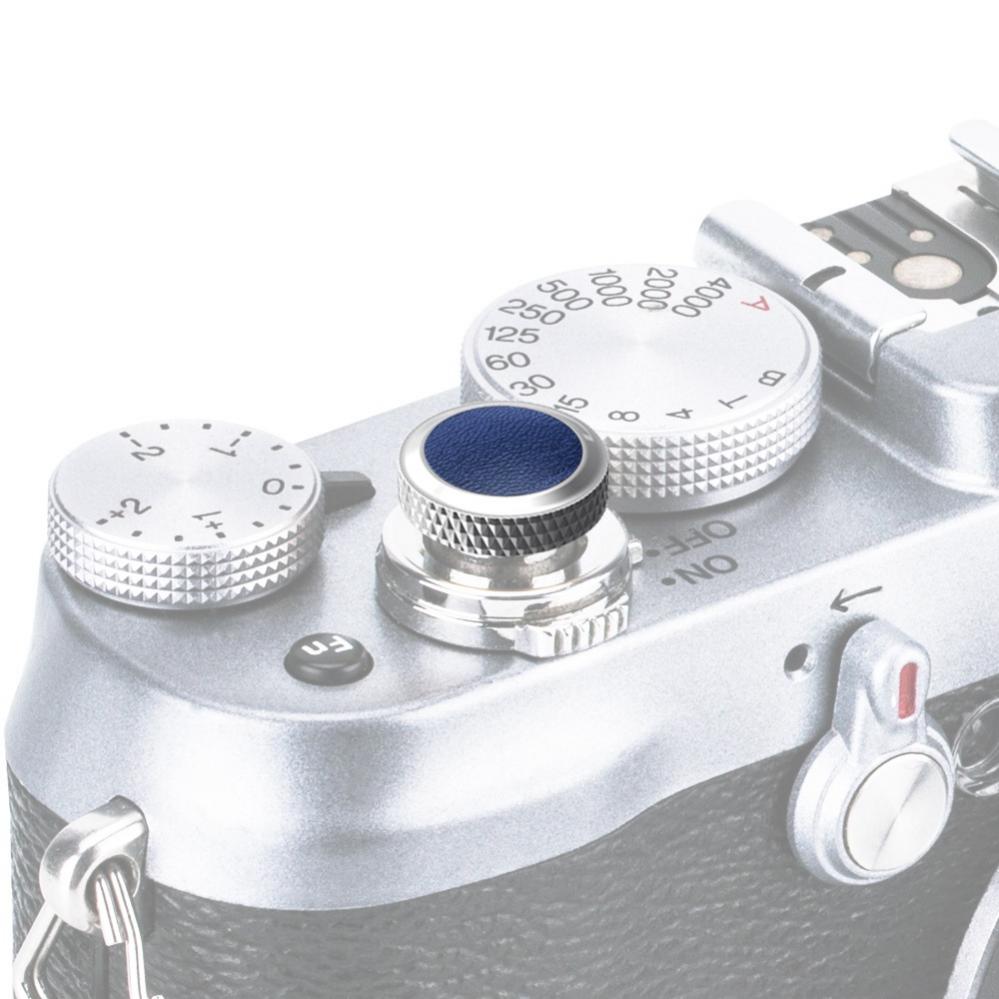 JJC Deluxe avtryckarknapp - Silver & Blå