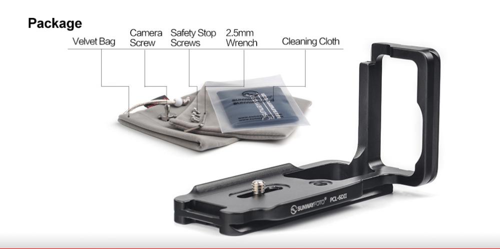 Sunwayfoto L-Bracket för Canon EOS 6D Mark II