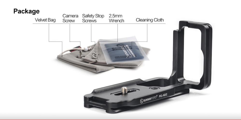  Sunwayfoto L-Bracket fr Canon EOS 6D Mark II