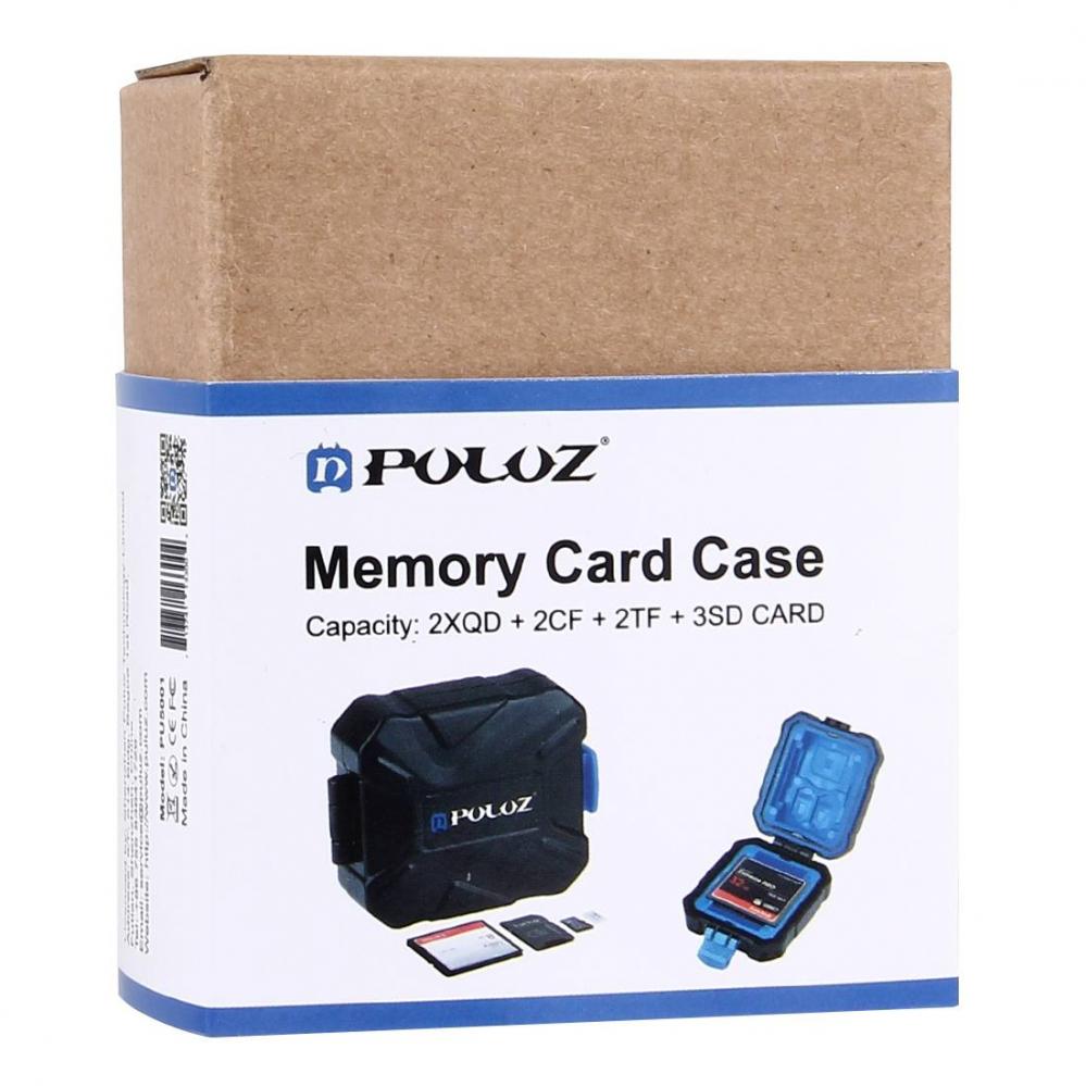 Puluz Minneskortsfodral för 3xSIM + 2xQD + 2xCF + 2xTF + 2xSD