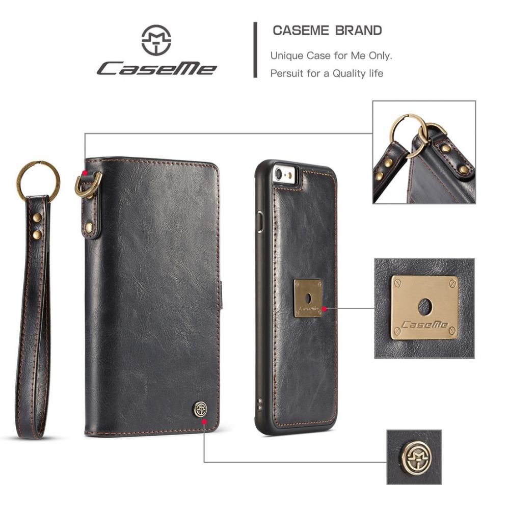 CaseMe Plånboksfodral med magnetskal för iPhone 6 Plus /6S Plus - CaseMe