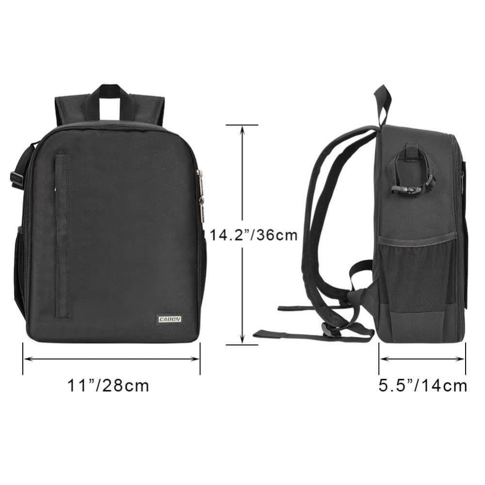 Kameraryggsäck för 1st DSLR, 2-5st objektiv, 1st blixt - Caden