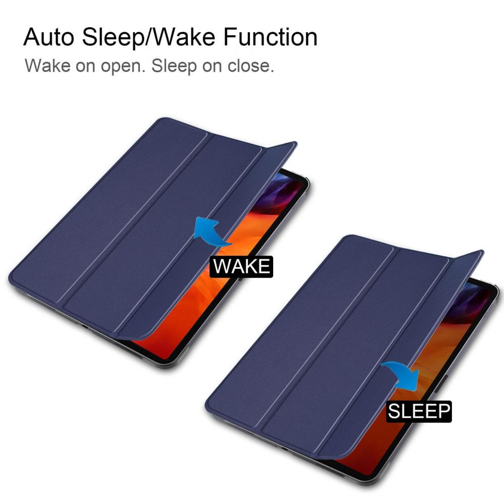  Flipfodral fr iPad Pro 12.9-tum (2021) Sleep/ Wake-up funktion bl