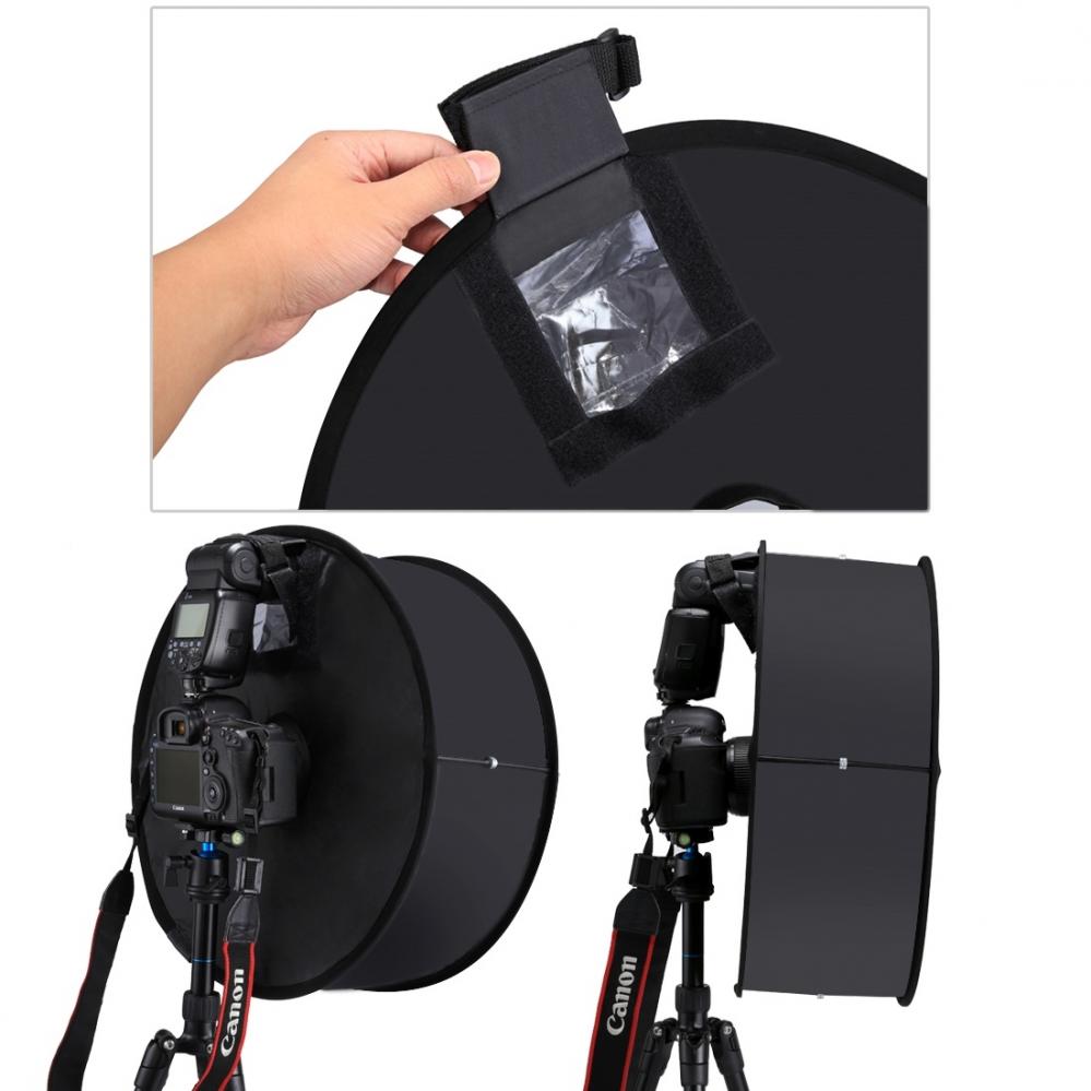 Puluz Rund makro- porträtt-softbox 45cm för Speedlight
