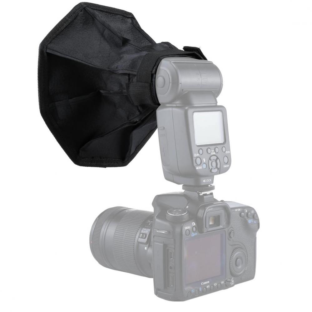 Puluz 20cm Vikbar octangle softbox för Speedlight
