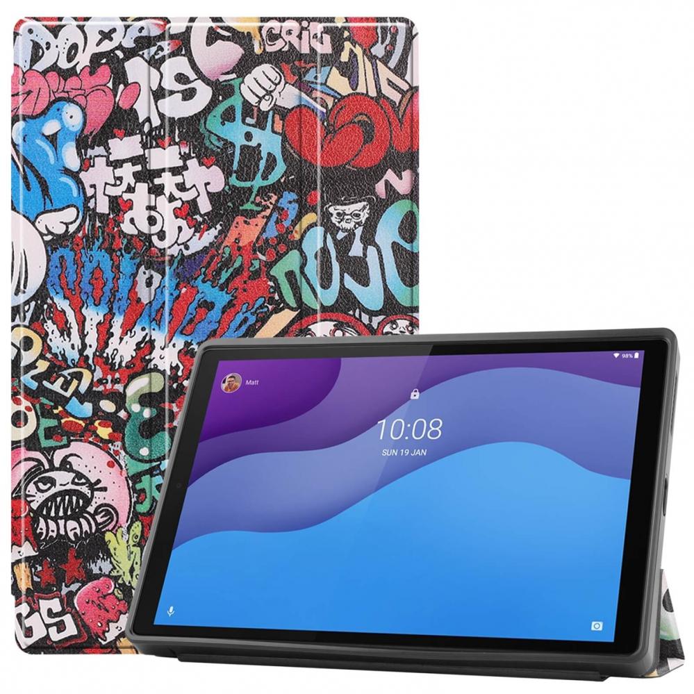  Fodral fr Lenovo Tab M10 HD 2nd Gen Graffiti