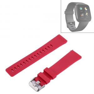  Silikonarmband Röd för 23mm Watch Fitbit Versa/ Versa 2 145-205mm