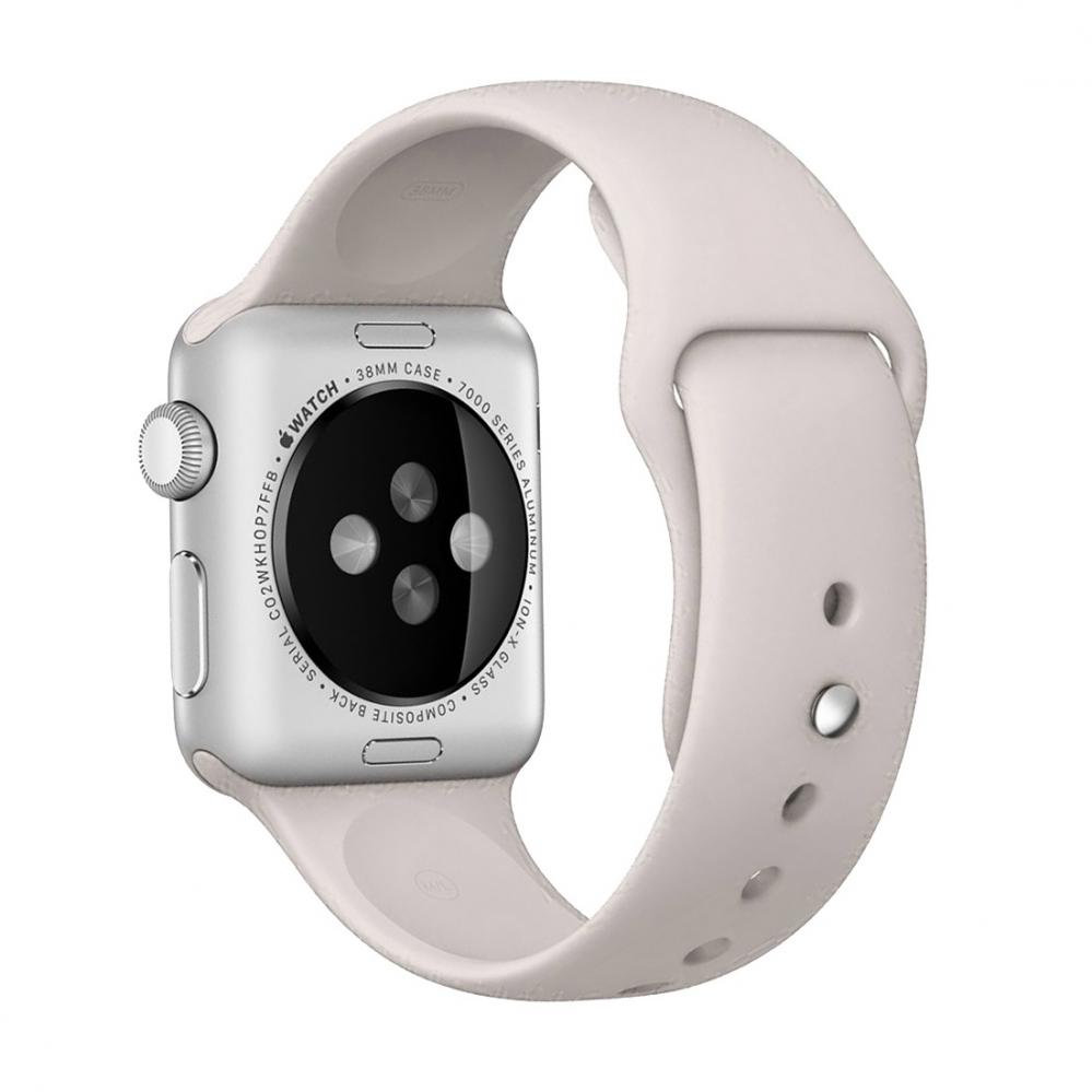  Armband fr Apple Watch 38/40/41mm silikon Sandvit