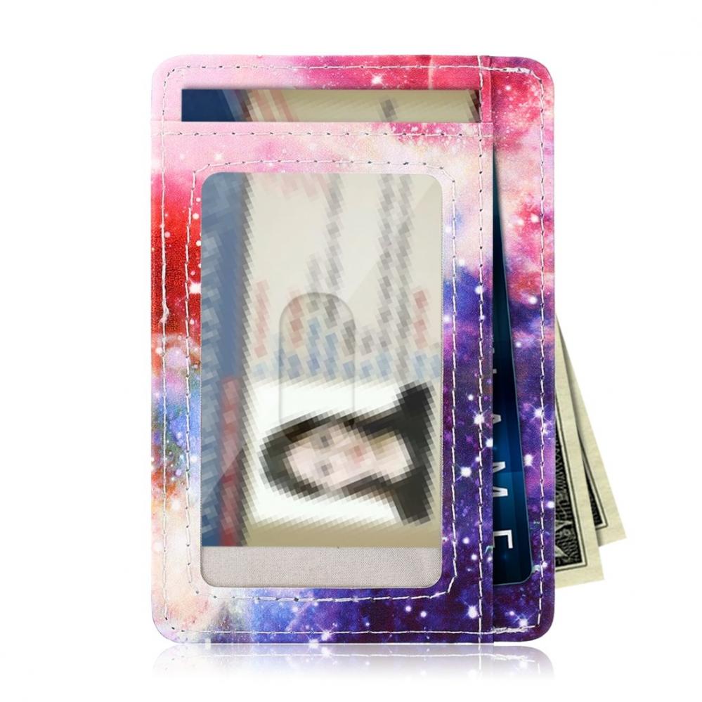  Plnbok med RFID-skydd och plats fr ID-kort/ kreditkort med Rymdens Galaxer
