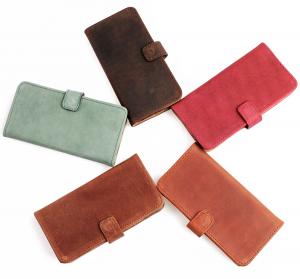  Plånboksfodral för iPhone 7 - Äkta läder ljusbrun