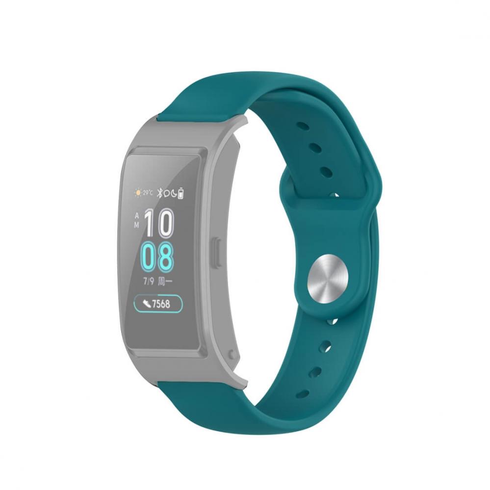 Silikonarmband Blågrön för 18mm Watch med stiftspänne