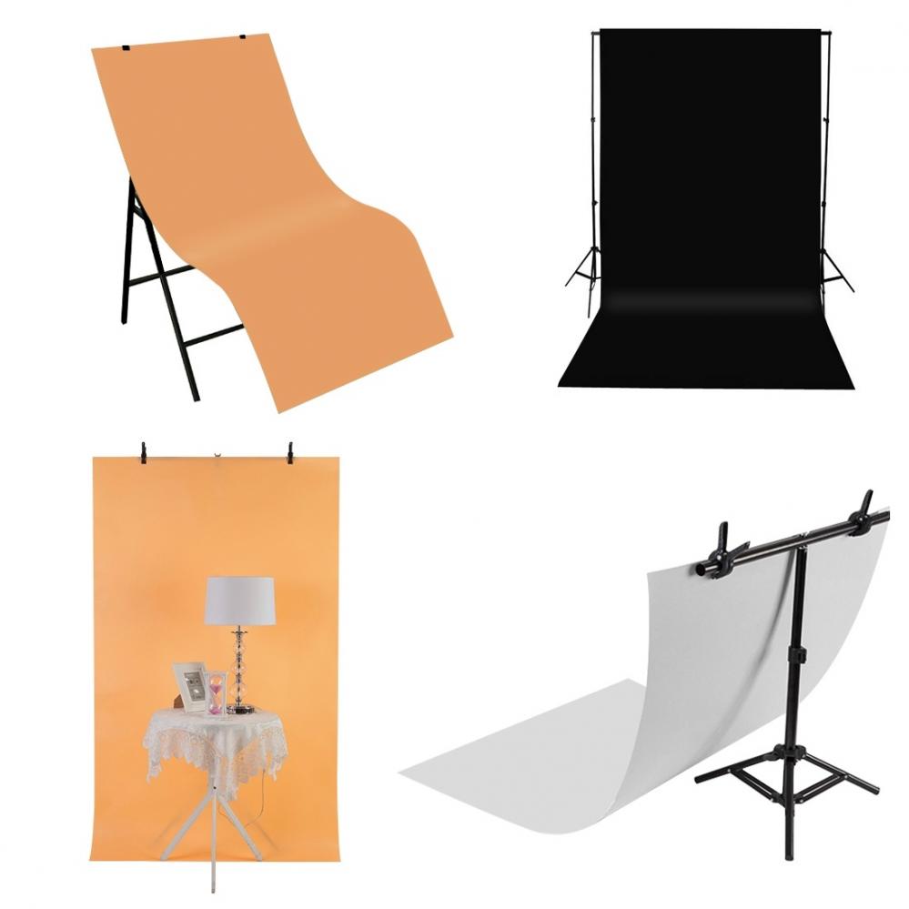 Puluz PVC Pappersbakgrund 120x60cm svart, vit, gul