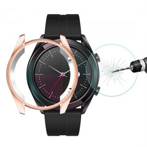  Displayskydd för Huawei Watch GT Elegant 42mm av härdat glas Roséguld