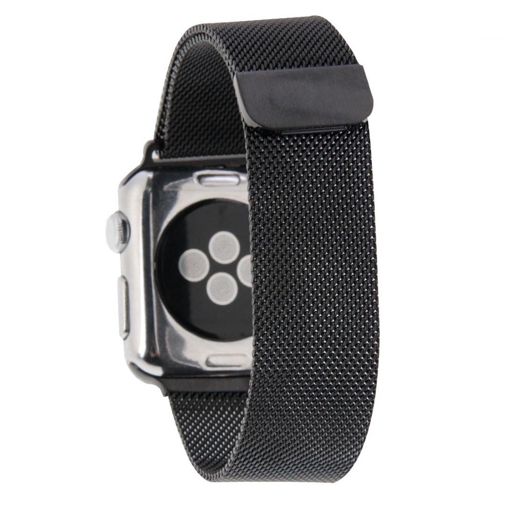  Armband fr Apple Watch 38/40/41mm kedja Svart Magnetisk