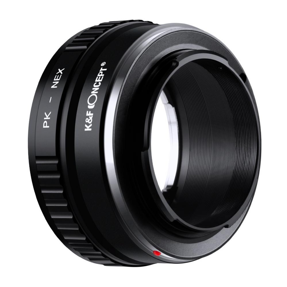 K&F Objektivadapter till Pentax K objektiv för Sony E kamerahus