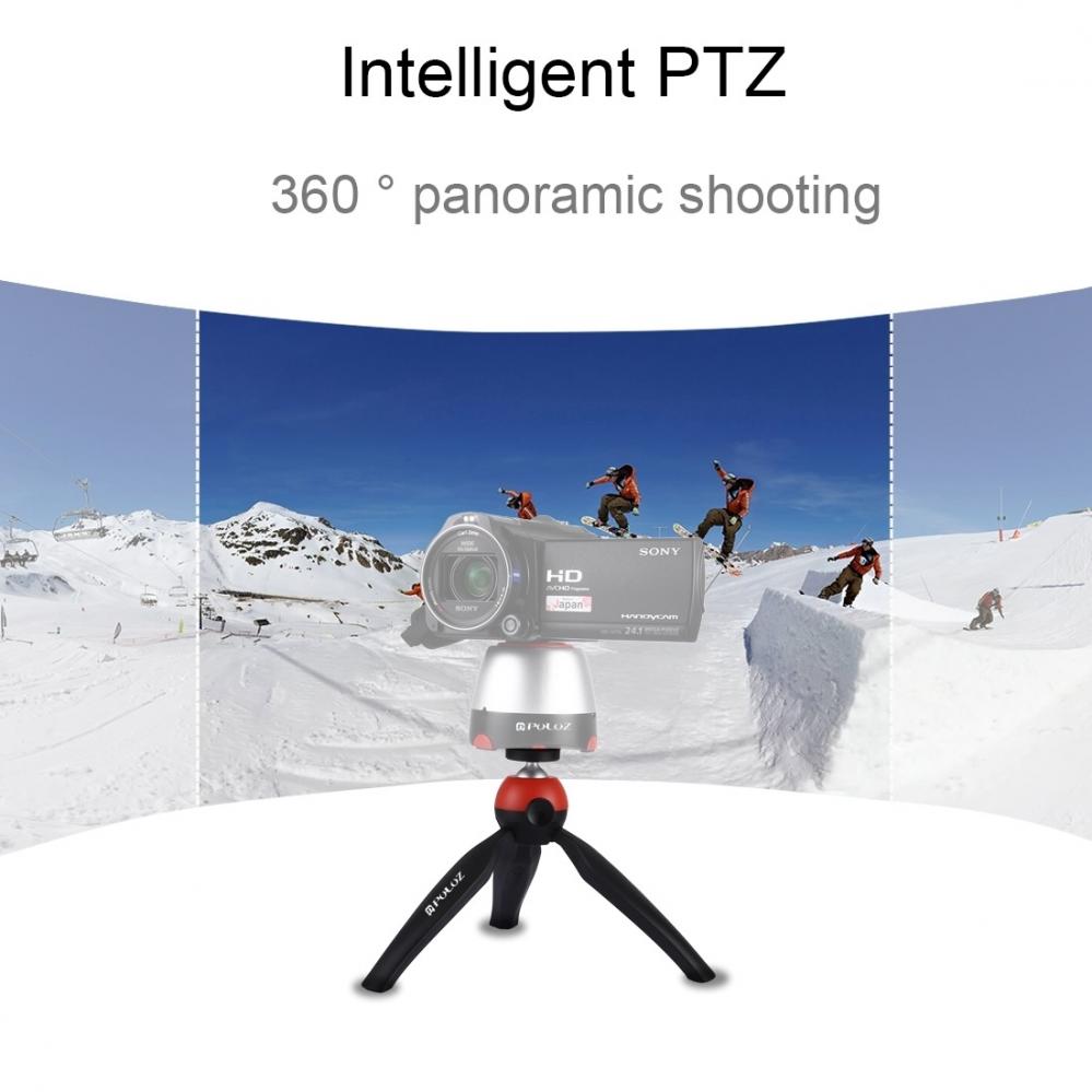 Ministativ med kulledshuvud för DSLR-kameror röd - Puluz