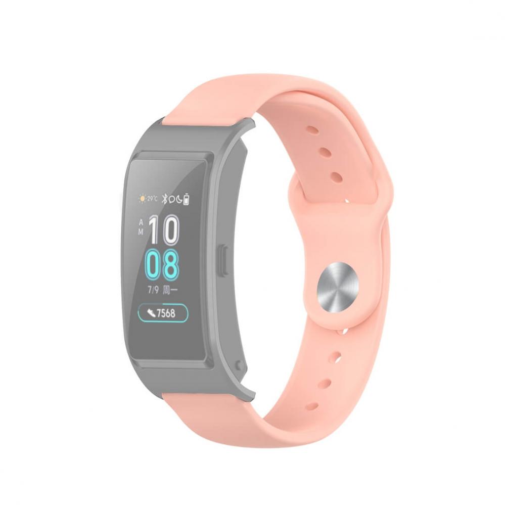 Silikonarmband Rosa för 18mm Watch med stiftspänne 95-160mm