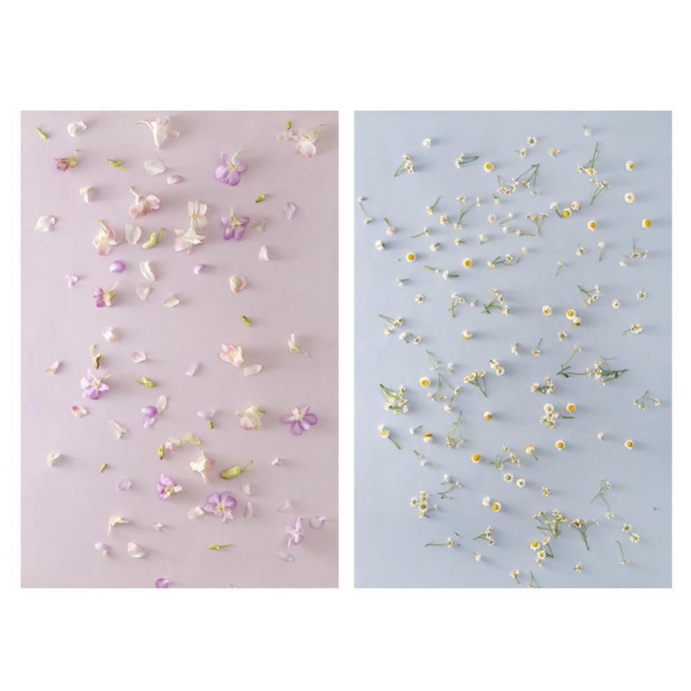  Pappersbakgrund PVC Blommor #3 dubbelsidig fr fotografering 57x87cm