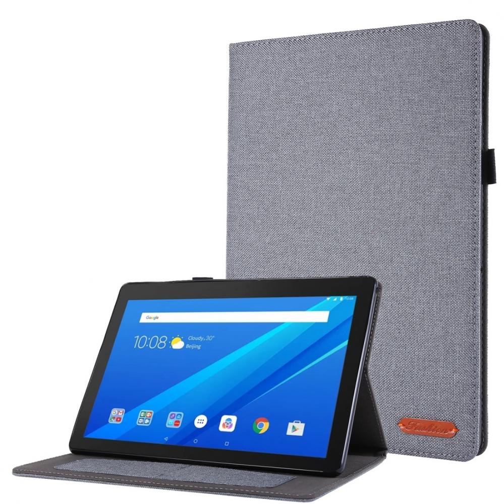  Fodral fr Lenovo Tab E10 10.1 Gr textil