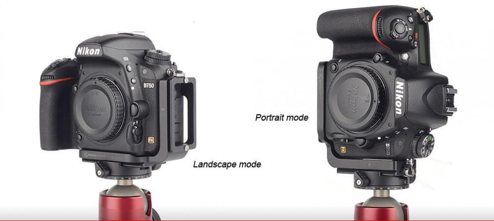 Sunwayfoto L-Bracket för Nikon D750