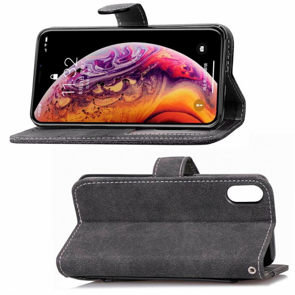 Plånboksfodral för iPhone X/XS - Med kortplatser och sedelfack