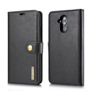  DG.MING Plånboksfodral med magnetskal för Huawei Mate 20 Lite Svart