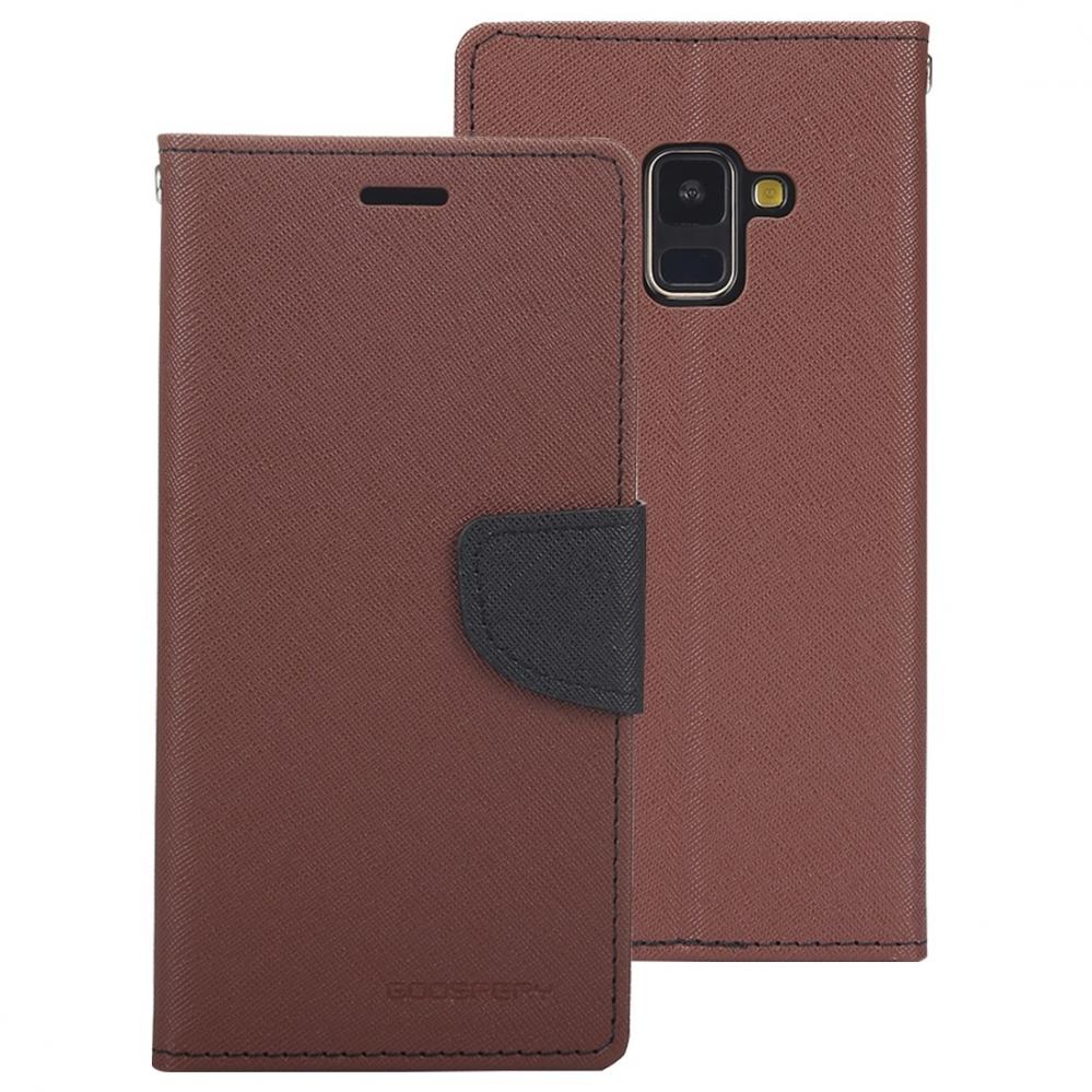GOOSPERY För Galaxy A8 Plus (2018) - Plånboksfodral med kortplatser av PU-läder