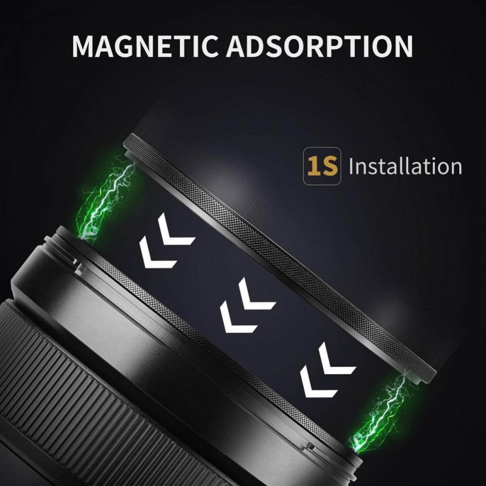 K&F Concept Magnetisk ND-filter ND64 med adapterring & magnetlock