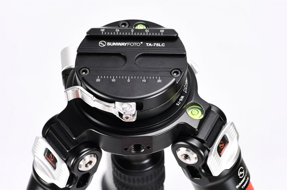 Sunwayfoto TA-75LC Nivelleringskula för 75mm skål med Arca Swiss type snabbfäste
