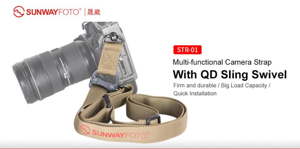Sunwayfoto Kamerarem Khaki med QD-säkerhetsfäste
