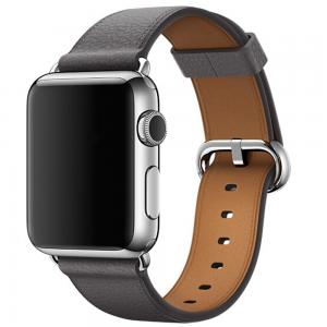  Läderarmband för Apple Watch 38/40/41mm Grå & Brun