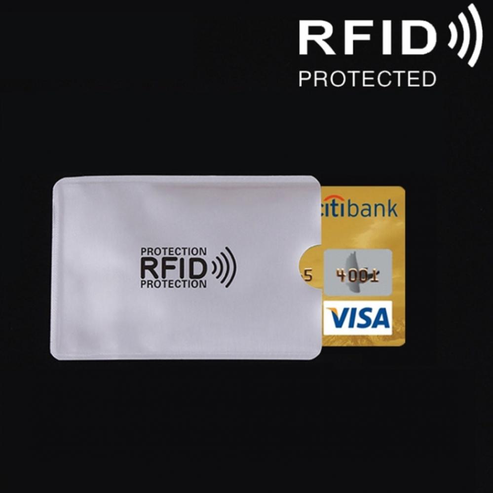  RFID Skydd med Korthållare för bank- och kreditkort i aluminium