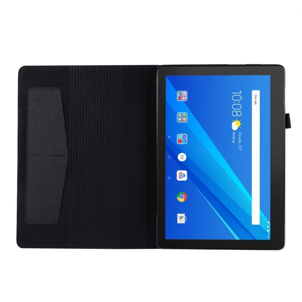  Fodral fr Lenovo Tab E10 10.1 Svart textil