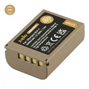  Jupio kamerabatteri 2400mAh för Olympus BLX-1 USB-C input