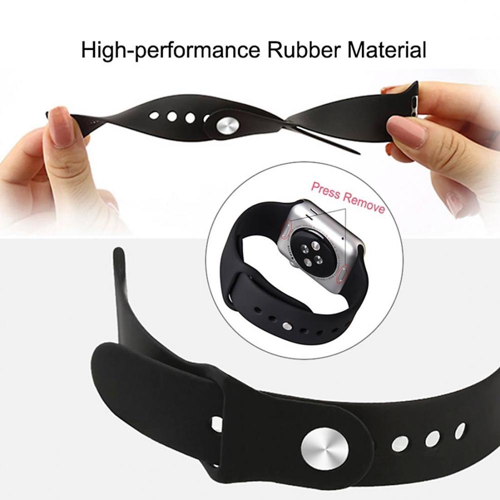 Armband för Apple Watch 38/40/41mm silikon Sandvit