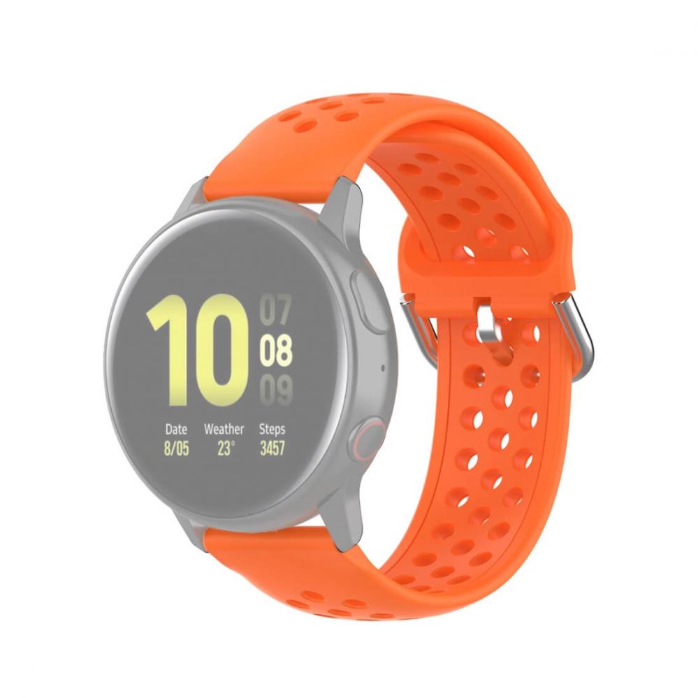  Silikonarmband fr Smartwatch Orange 20mm Universal modell