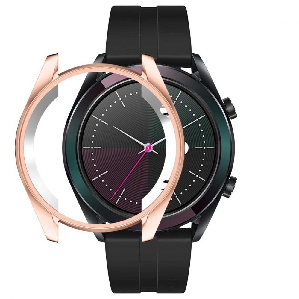  Displayskydd fr Huawei Watch GT Elegant 42mm av hrdat glas Rosguld