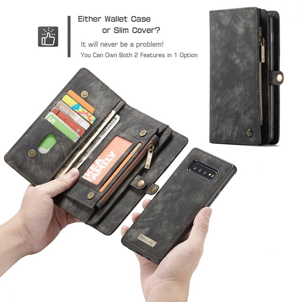  Plånboksfodral med magnetskal för Galaxy S10 Plus - CaseMe