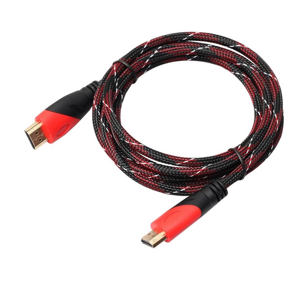  HDMI-kabel nylonfltad 3.0 meter vers.1.4
