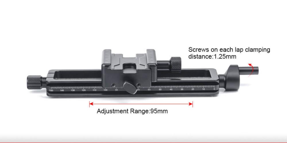  Sunwayfoto MFR-150S Makroslde/fokuseringsskena med hg precision