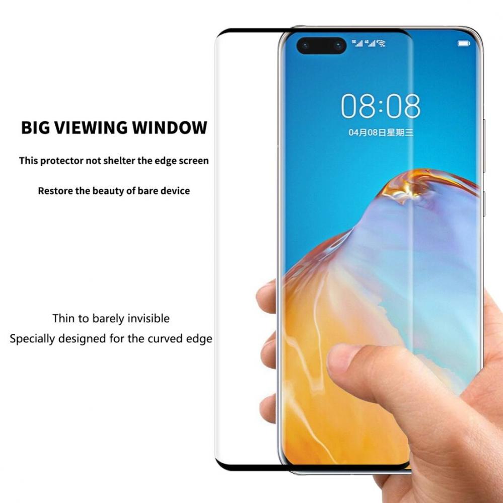  Skrmskydd heltckande fr Huawei P40 Pro av hrdat glas