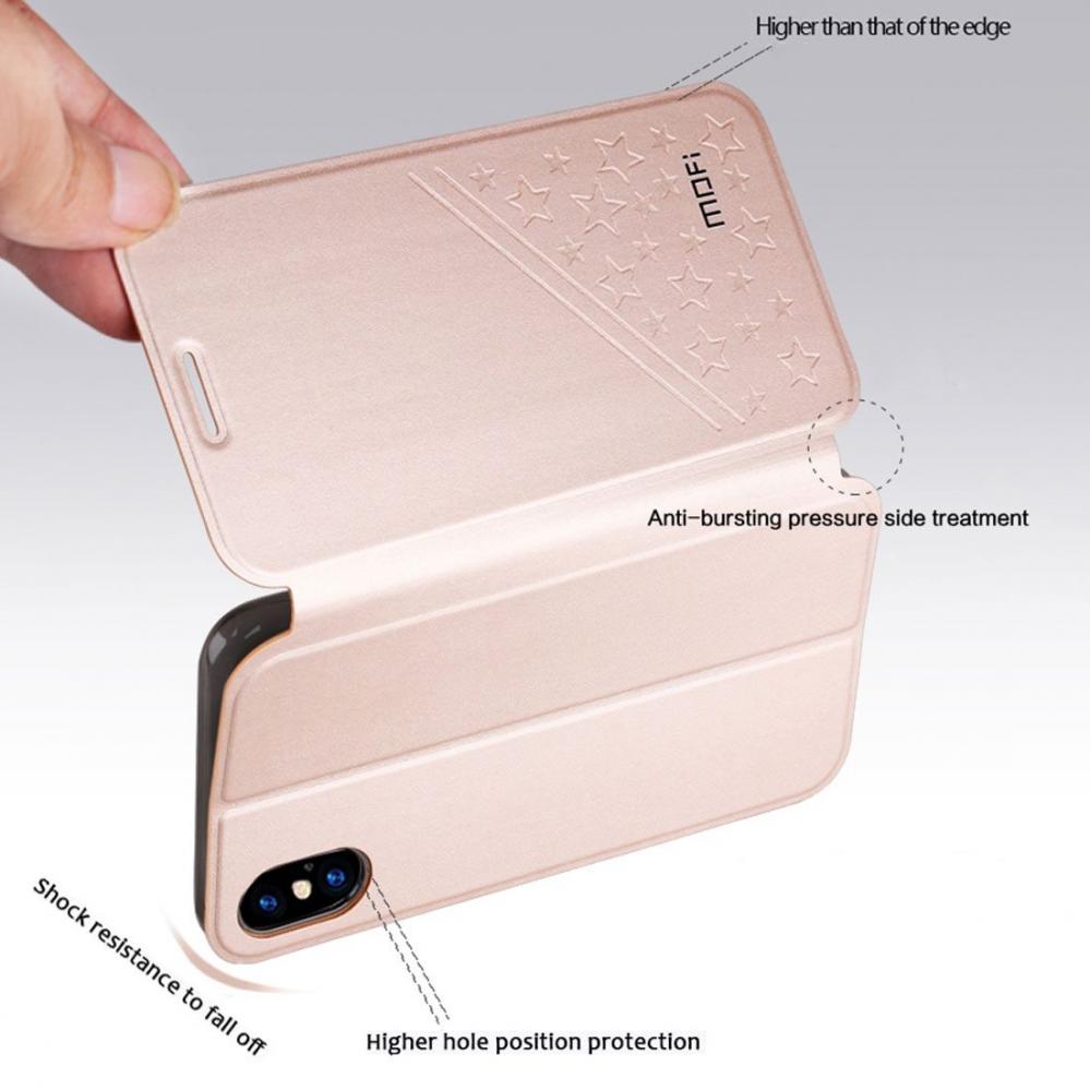 MOFI Flipfodral för iPhone X - Femkantigt sjärnmönster
