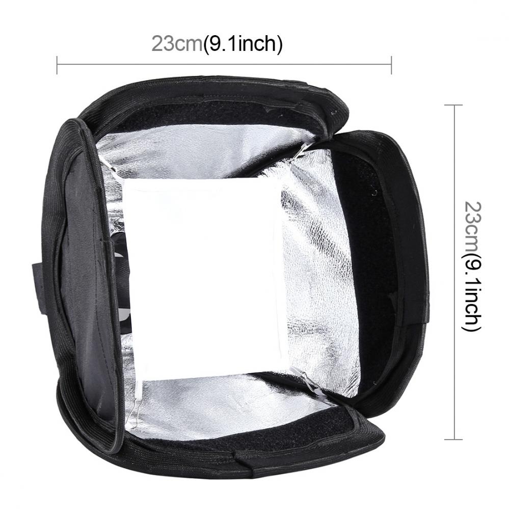  Pulus Softbox universal modell fr speedlight 23x23cm