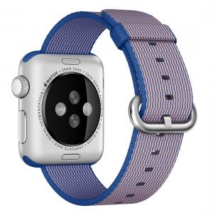  Armband för Apple Watch 38/40/41mm vävd Lila & Blå nylon