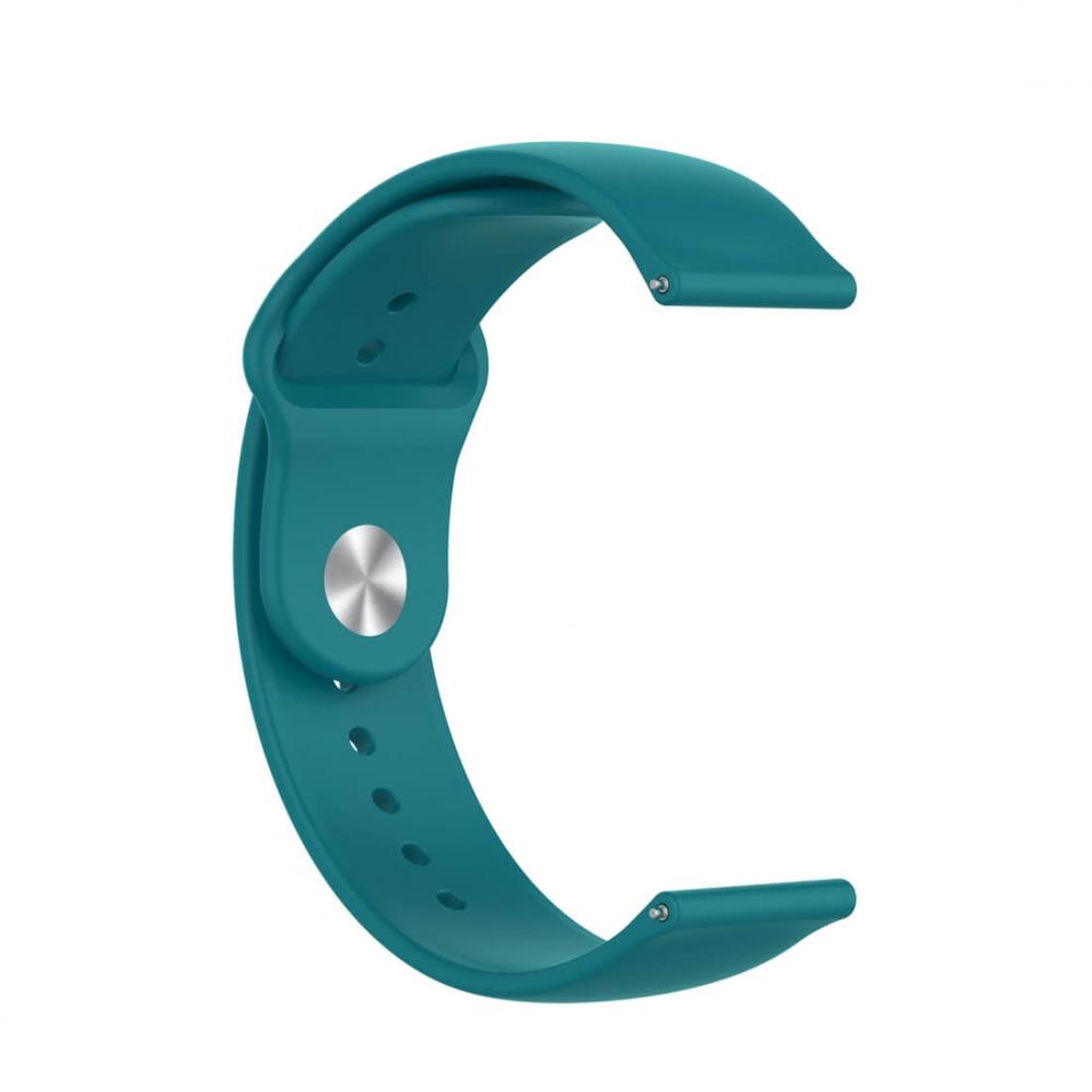 Silikonarmband Blågrön för 18mm Watch med stiftspänne