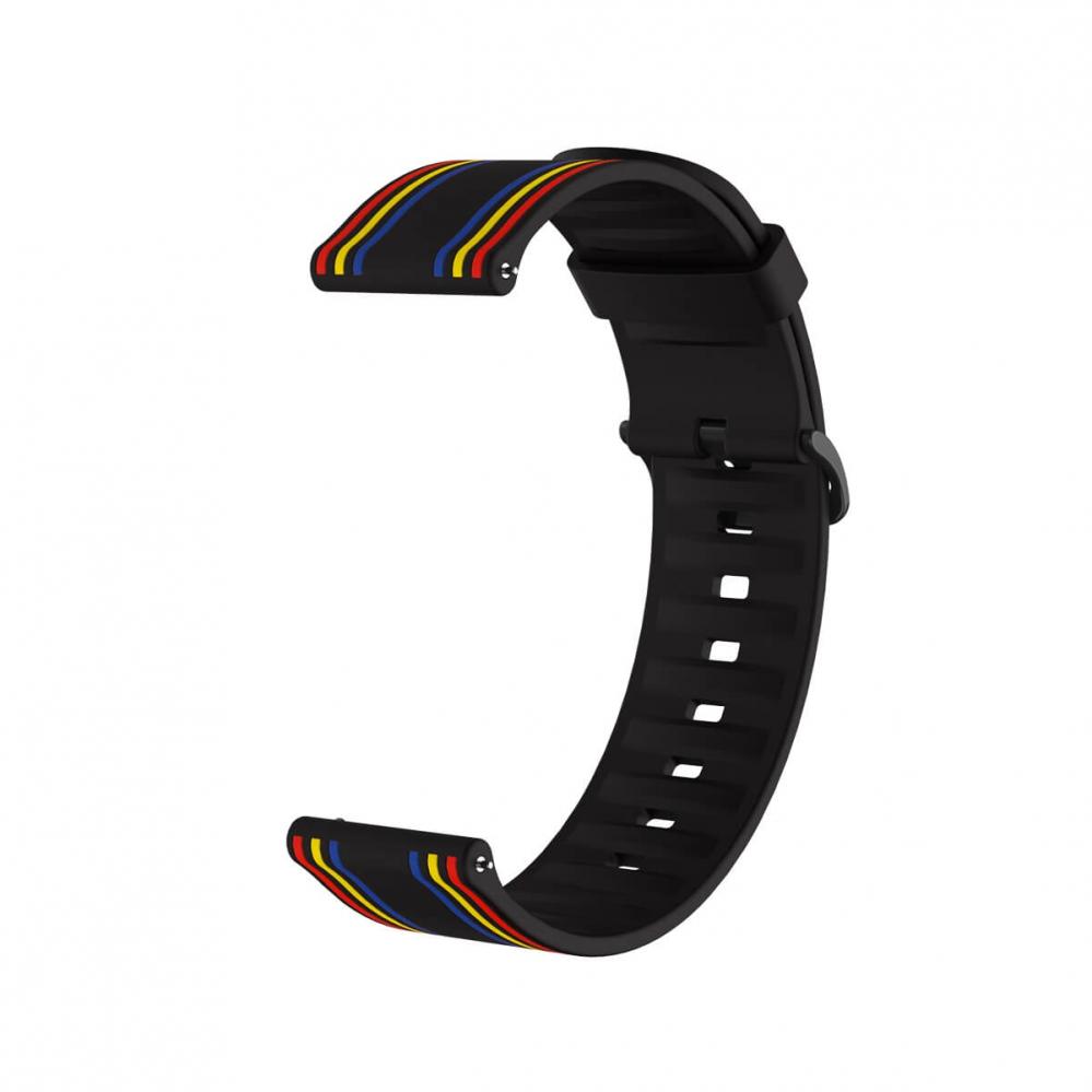 Silikonarmband Svart för Smartwatch 20mm Universal modell