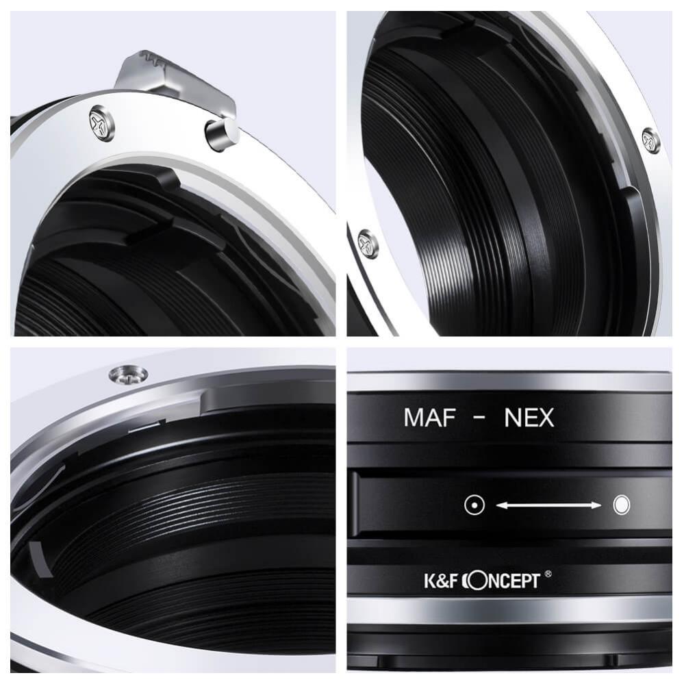 K&F Objektivadapter till Minolta AF objektiv för Sony E kamerahus
