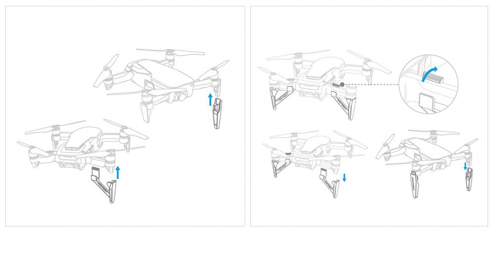 PGYTECH Landställsben för DJI Mavic Air