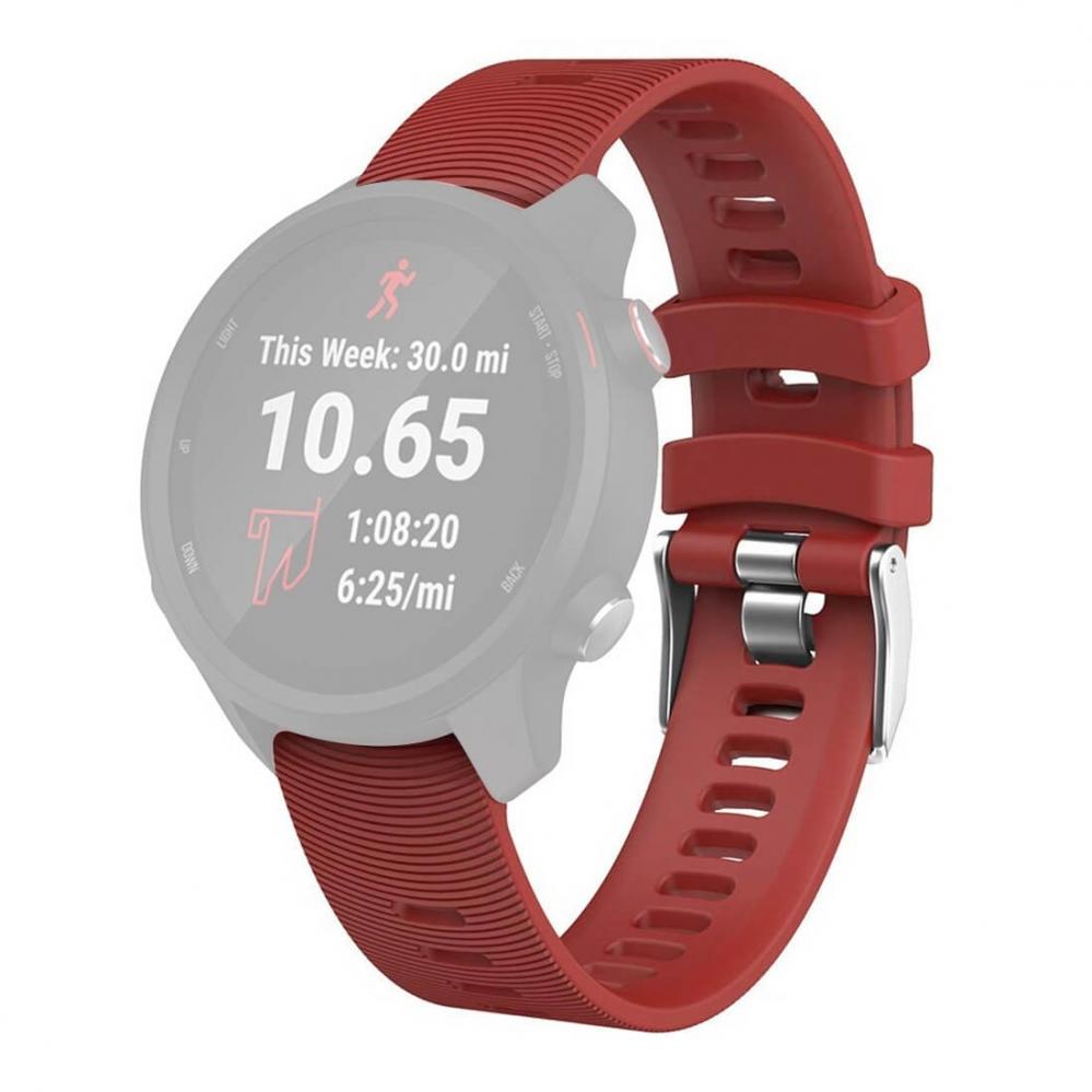 Silikonarmband Röd för Garmin Forerunner 245/645