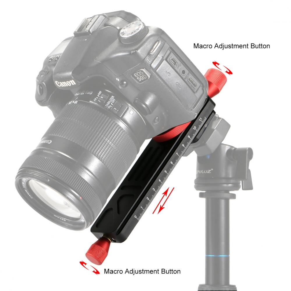  Puluz Makroplatta med skjutreglage fr nrbildsfotografering